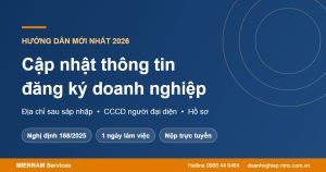 Cập nhật bổ sung thông tin đăng ký doanh nghiệp 2026