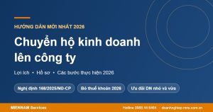 Chuyển hộ kinh doanh lên công ty: lợi ích, hồ sơ, các bước 2026