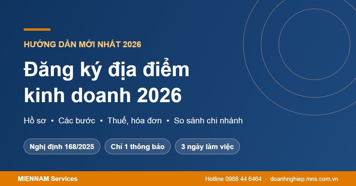 Thủ tục đăng ký địa điểm kinh doanh 2026