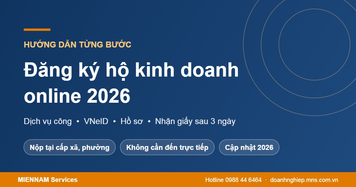 Hướng dẫn đăng ký hộ kinh doanh online 2026