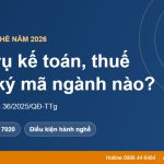 Mở dịch vụ kế toán, tư vấn thuế đăng ký mã ngành nào năm 2026?