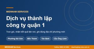 Dịch vụ thành lập công ty quận 1 TP.HCM
