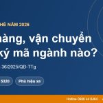 Kinh doanh giao hàng, vận chuyển đăng ký mã ngành nào năm 2026?