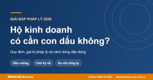 Hộ kinh doanh có cần con dấu không