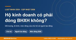 Hộ kinh doanh có phải đóng bảo hiểm xã hội không 2026