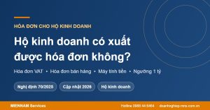 Hộ kinh doanh có xuất được hóa đơn không