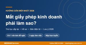 Mất giấy phép kinh doanh và thủ tục cấp lại 2026