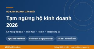Thủ tục tạm ngừng hộ kinh doanh 2026