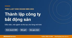 Thành lập công ty bất động sản 2026