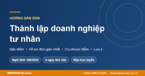 Thành lập doanh nghiệp tư nhân 2026