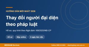 Thủ tục thay đổi người đại diện theo pháp luật 2026