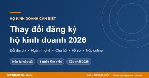 Thủ tục thay đổi đăng ký hộ kinh doanh 2026