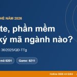 Thiết kế website, phần mềm đăng ký mã ngành nào năm 2026?