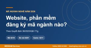 Thiết kế website, phần mềm đăng ký mã ngành nào năm 2026?