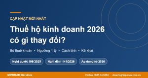 Thuế hộ kinh doanh 2026 mới nhất